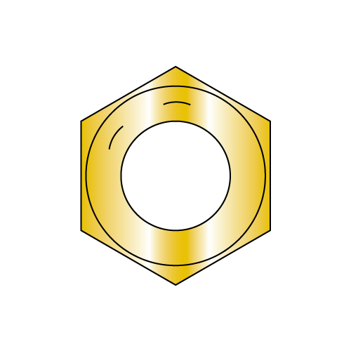 Finished Hex Nuts - Grade 8 - Zinc Yellow - Fine Thread