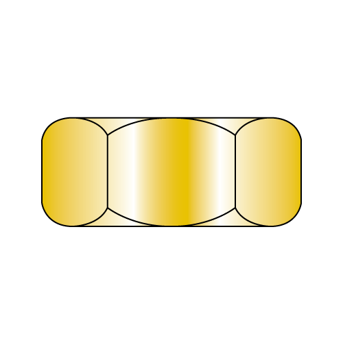 Finished Hex Nuts - Grade 2 - Zinc Yellow Plated