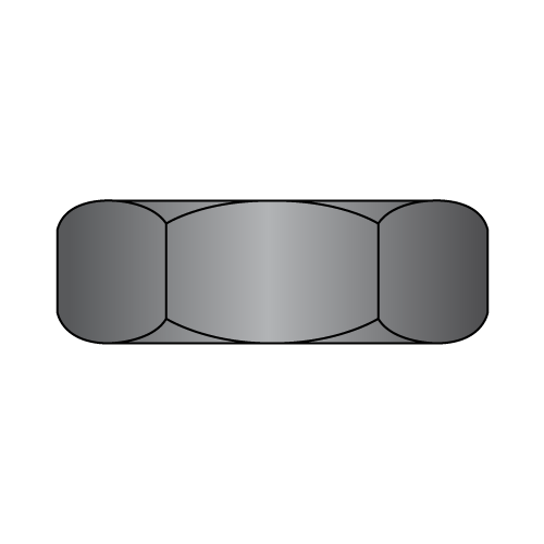 Hex Machine Screw Nuts - Zinc Black - Small Pattern