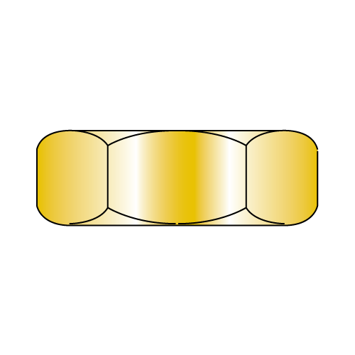 Hex - Machine Screw - Nuts - Yellow Zinc