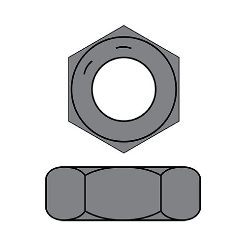 Hex Jam Nuts - Grade 8 - Plain