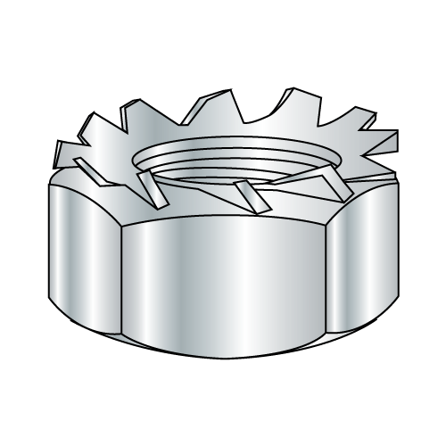 "K" Lock Nuts - External Lockwasher - Zinc