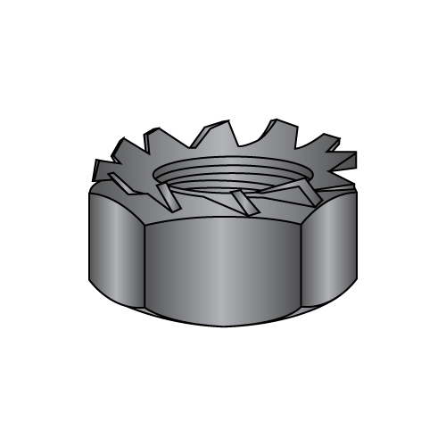 "K" Lock Nuts - External Lockwasher - 18-8 Black Oxide
