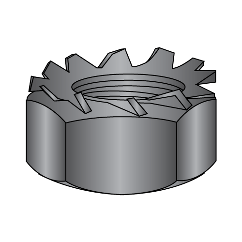 "K" Lock Nuts - External Lockwasher - Black Oxide