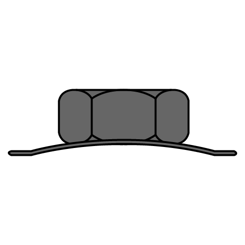"K" Lock Nuts - Conical Washer - Black Oxide