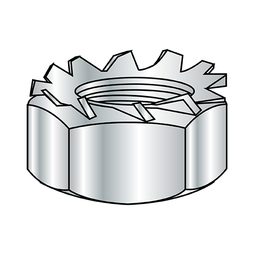 "K" Lock Nuts - Captive External Lockwasher - Nickel Plated