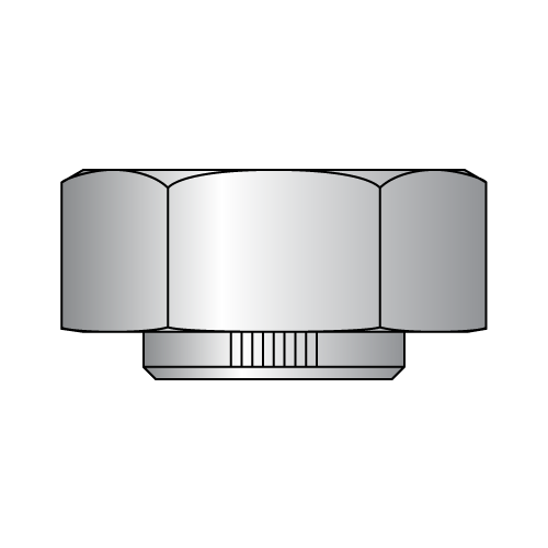 Stover®  Equivalent Top Lock Nuts - Grade C - Hex Collar Type