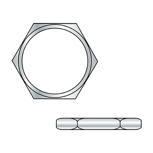 Hex Panel Nuts - Pipe Nuts - Zinc Alloy