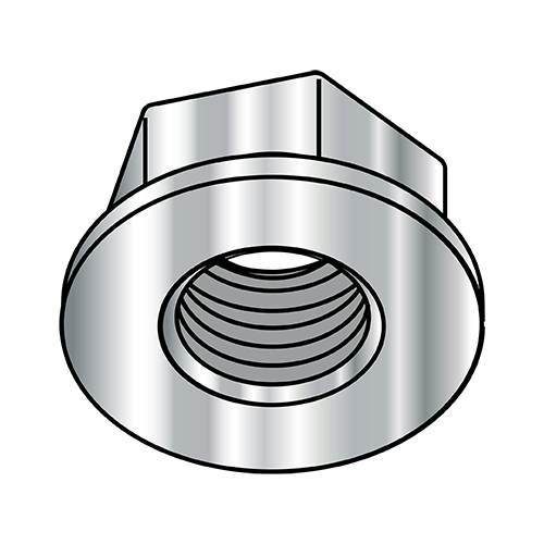 Non-Serrated Flange Hex Nuts - 18-8 Stainless Steel