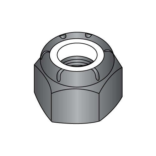 Nylon Insert Stop Nuts - Black Oxide - 18-8 Stainless