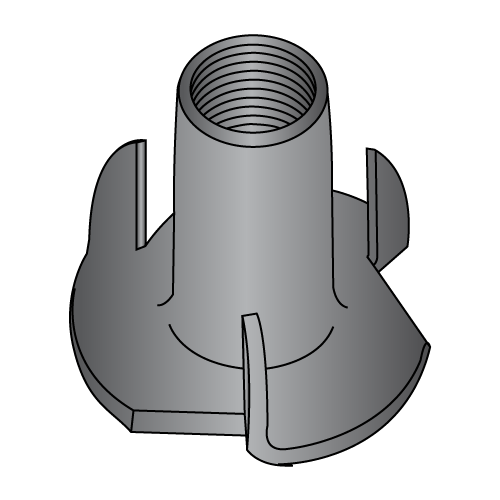 Tee Nuts - 3 Prong - Black Zinc