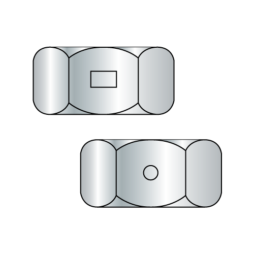 Two Way Reversible Lock Nuts - Finished Pattern - Zinc