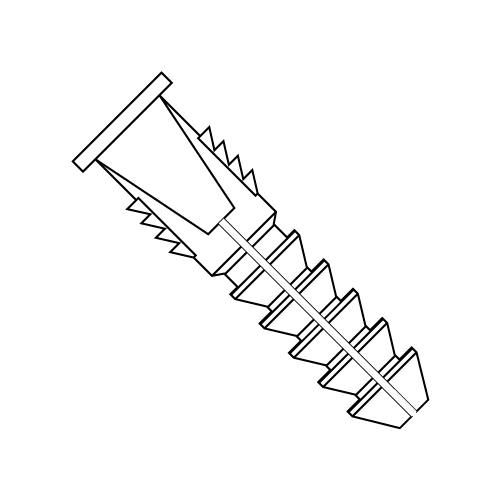 White Plastic Anchors