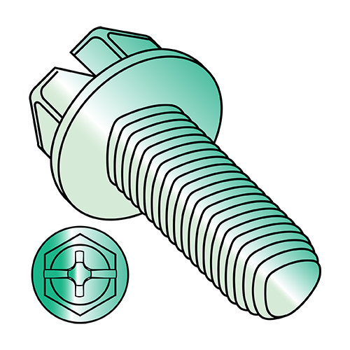 Hex Washer - Combo - Alternatives to Taptite® Thread Rolling Screws* - Zinc