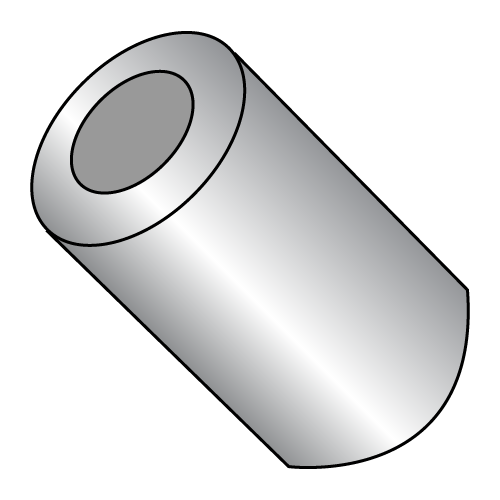 One Eighth - Round Spacers - Aluminum