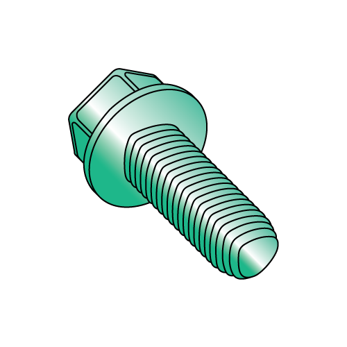 Hex Washer - Unslotted - Generic Alternatives to Taptite® Thread Rolling Screws* - Zinc - Green