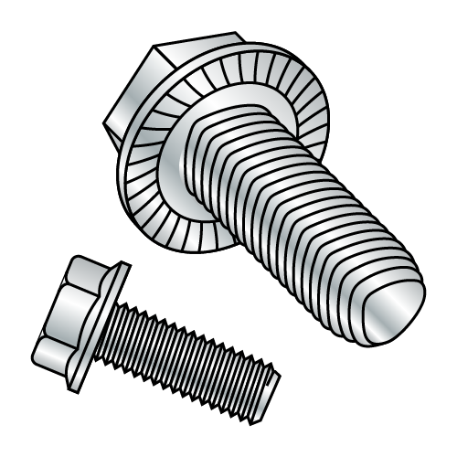 Serrated Hex Flange Washer - Slotted - Alternatives to Taptite® Thread Rolling Screws* - Zinc