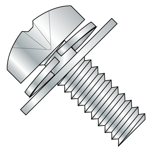 Pan - Phillips - SEMS - Split Lock & Regular Flat Washer - 18-8 Stainless