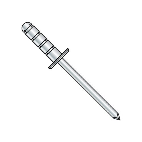 Multi-Grip Rivets - Large Flange Head - Steel Body-Steel Mandrel