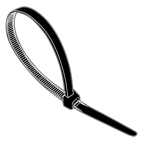 Conventional Cable Ties - Type 6/6 UV Black Nylon