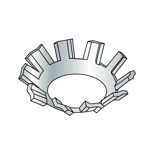 Countersunk - External Tooth - Lock Washers - Zinc