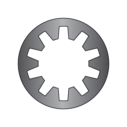 Internal Tooth - Lock Washers - Black Zinc