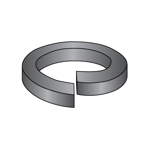 Regular Split Lockwashers - Black Oxide