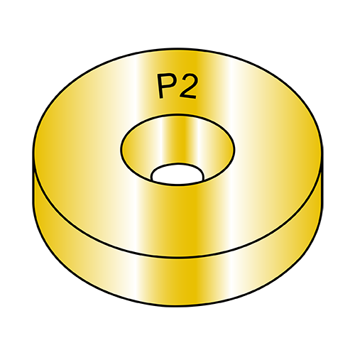 Heavy Duty Thru-Hard Washers USS - Zinc Yellow