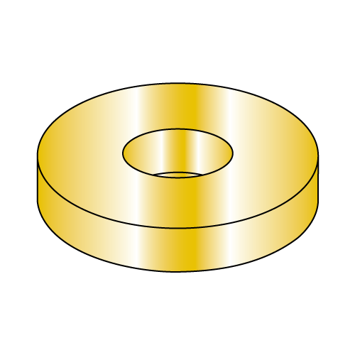 Flat Washers USS - Zinc Yellow