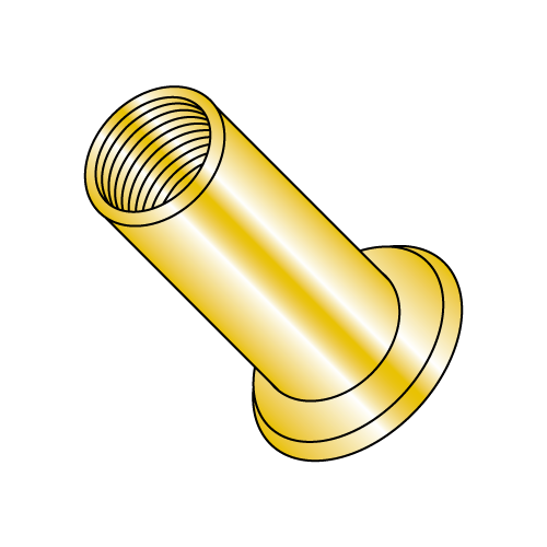 Blind Threaded Inserts - Steel Zinc Yellow (Inches)