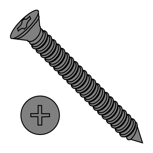 Phillips - Trim - Drywall Screws - Black Phosphate