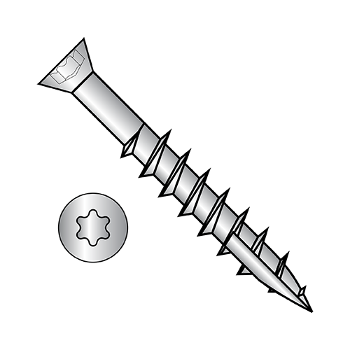 6 Lobe - Trim Head - Drywall Screws - Type 17 Point - 18-8 Stainless