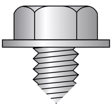 Hex Washer Screw Bolt Head