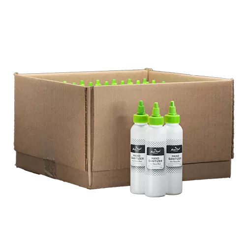 64 Pack of 4oz twist cap bottles of hand sanitizer