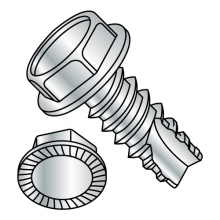 Hex Washer - Unslotted with Serrations - Type 25 - Thread Cutting Screws - Zinc