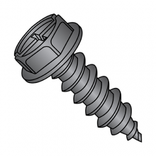 Hex Washer - Combination Drive - Type AB - Self Tapping Screws - Black Zinc