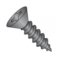 Flat - Phillips - Type AB - Self Tapping Screws - Black Oxide