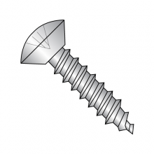 Oval - Undercut - Phillips - Type AB - Self Tapping Screws - 18-8 Stainless