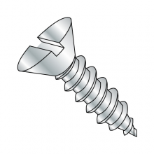 Flat - Slotted - Type AB - Self Tapping Screws - Zinc