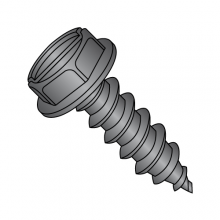 Hex Washer - Slotted - Type AB - Self Tapping Screws - Black Oxide