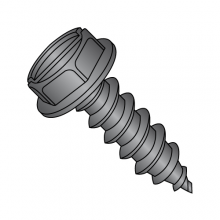 Hex Washer - Slotted - Type AB - Self Tapping Screws - Black Zinc