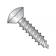Oval - Phillips - Undercut - Type A - Self Tapping Screws - 18-8 Stainless