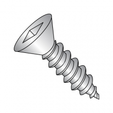 Flat - Square Recess - Type A - Self Tapping Screws -  18-8 Stainless 