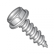 Hex Washer - Slotted - Type A - Self Tapping Screws - 18-8 Stainless