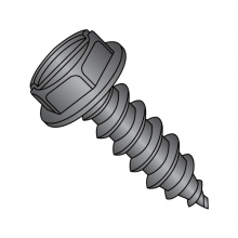 Hex Washer - Slotted - Type A - Self Tapping Screws - Black Oxide