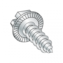 Serrated Hex Washer - Slotted - Type A - Self Tapping Screws - Zinc