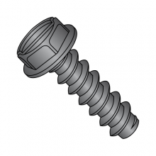 Hex Washer - Slotted - Type B - Self Tapping Screws - Black Oxide