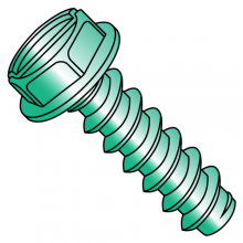 Hex Washer - Slotted - Type B - Self Tapping Screws - Zinc Green