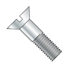 Slotted Flat Cap Screws - Zinc