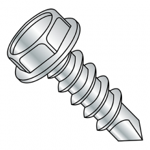 Unslotted - Hex Washer - Self Drilling Screws - #1 Point - Zinc